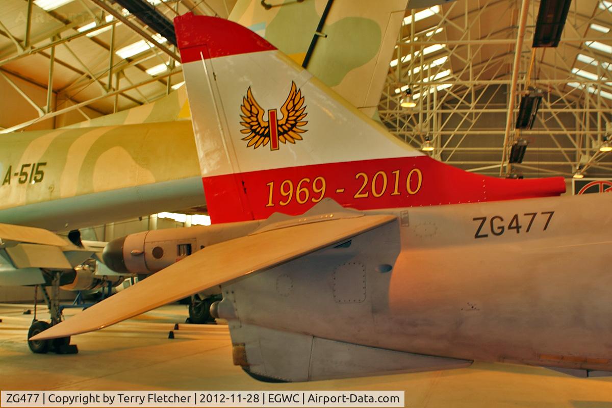 ZG477, 1990 British Aerospace Harrier GR.9A C/N P67, Tail motif on 1990 British Aerospace Harrier GR.9A, c/n: P67