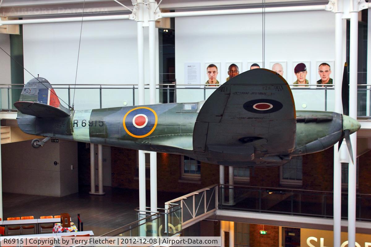 R6915, 1940 Supermarine 300 Spitfire Mk1A C/N 6S/80914, 1940 Supermarine 300 Spitfire Mk1A, c/n: 6S/80914 at IWM Lambeth
