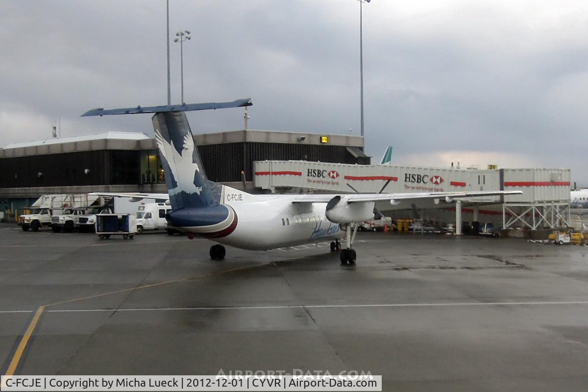 C-FCJE, 1989 De Havilland Canada DHC-8-102 Dash 8 C/N 165, At Vancouver