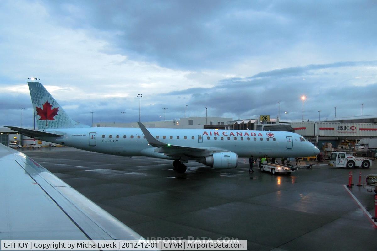C-FHOY, 2007 Embraer 190AR (ERJ-190-100IGW) C/N 19000105, At Vancouver
