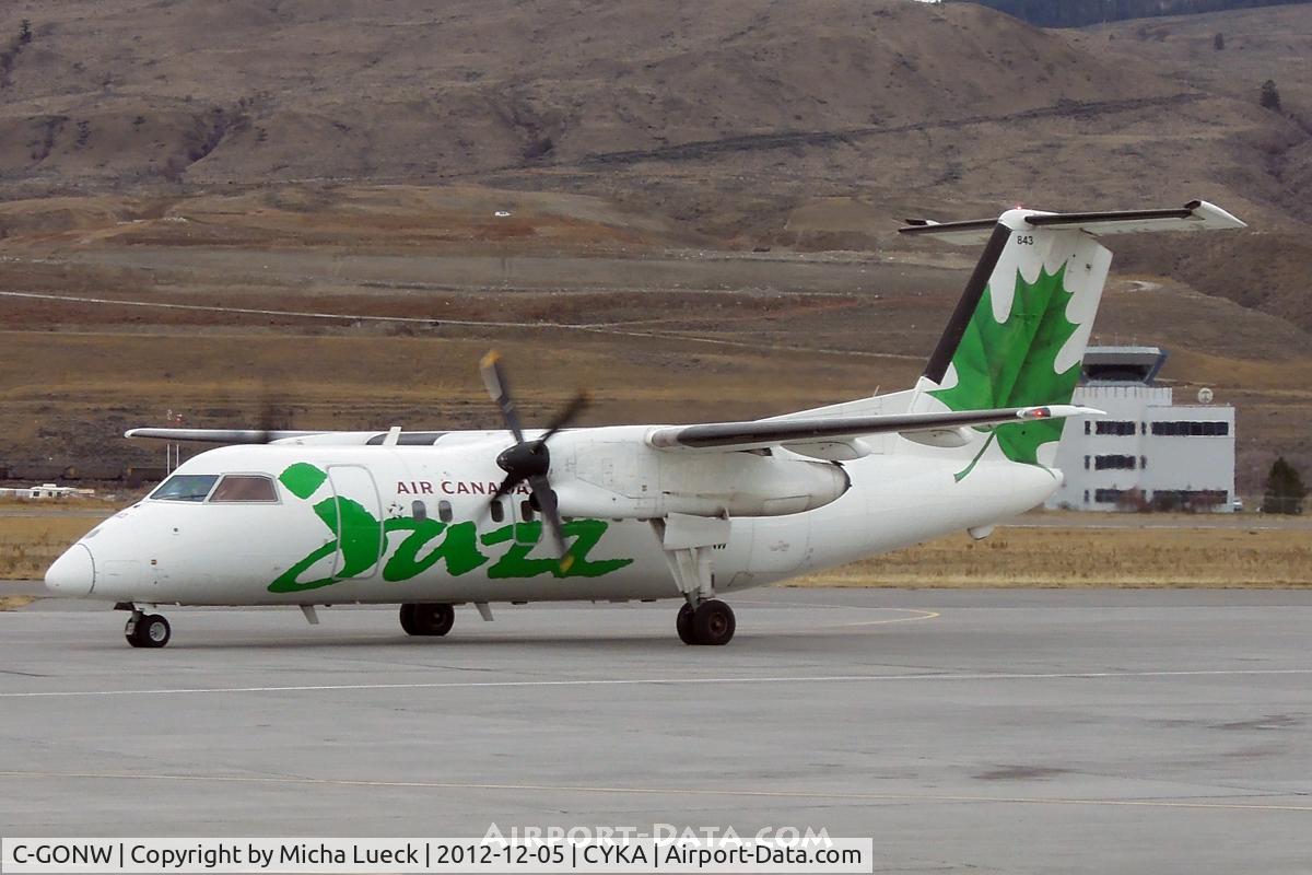 C-GONW, 1988 De Havilland Canada DHC-8-102 Dash 8 C/N 112, At Kamloops