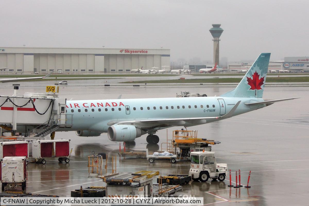 C-FNAW, 2008 Embraer 190AR (ERJ-190-100IGW) C/N 19000149, At Toronto