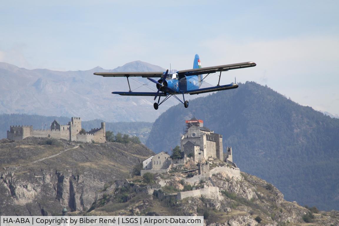 HA-ABA, Antonov An-2P C/N 1G234-23, Landing in Sion