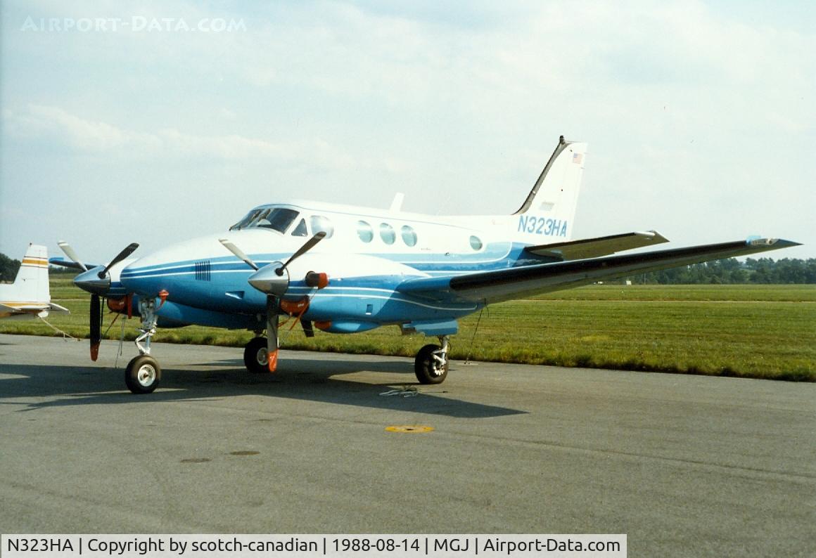 N323HA, 1979 Beech E90 King Air C/N LW-323, 1979 Beech E-90, N323HA, at Orange County Airport, Montgomery, NY