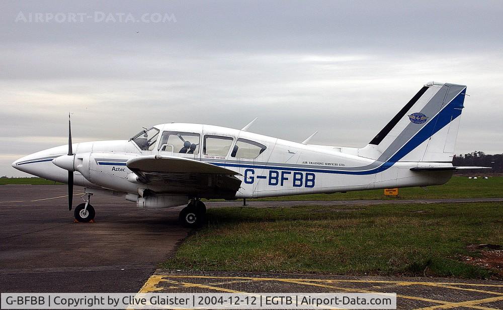 G-BFBB, 1973 Piper PA-E23-250 Aztec C/N 27-7405294, Ex: SE-GBI > G-BFBB - Originally owned to, Intra Air Charter September 1977 now with, Air Training Services Ltd in September 1994 and currently in private hands since November 2005