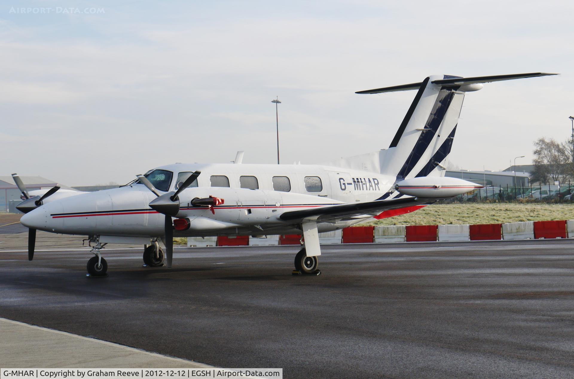 G-MHAR, 1984 Piper PA-42-720 Cheyenne IIIA C/N 42-5501020, Parked at Norwich.
