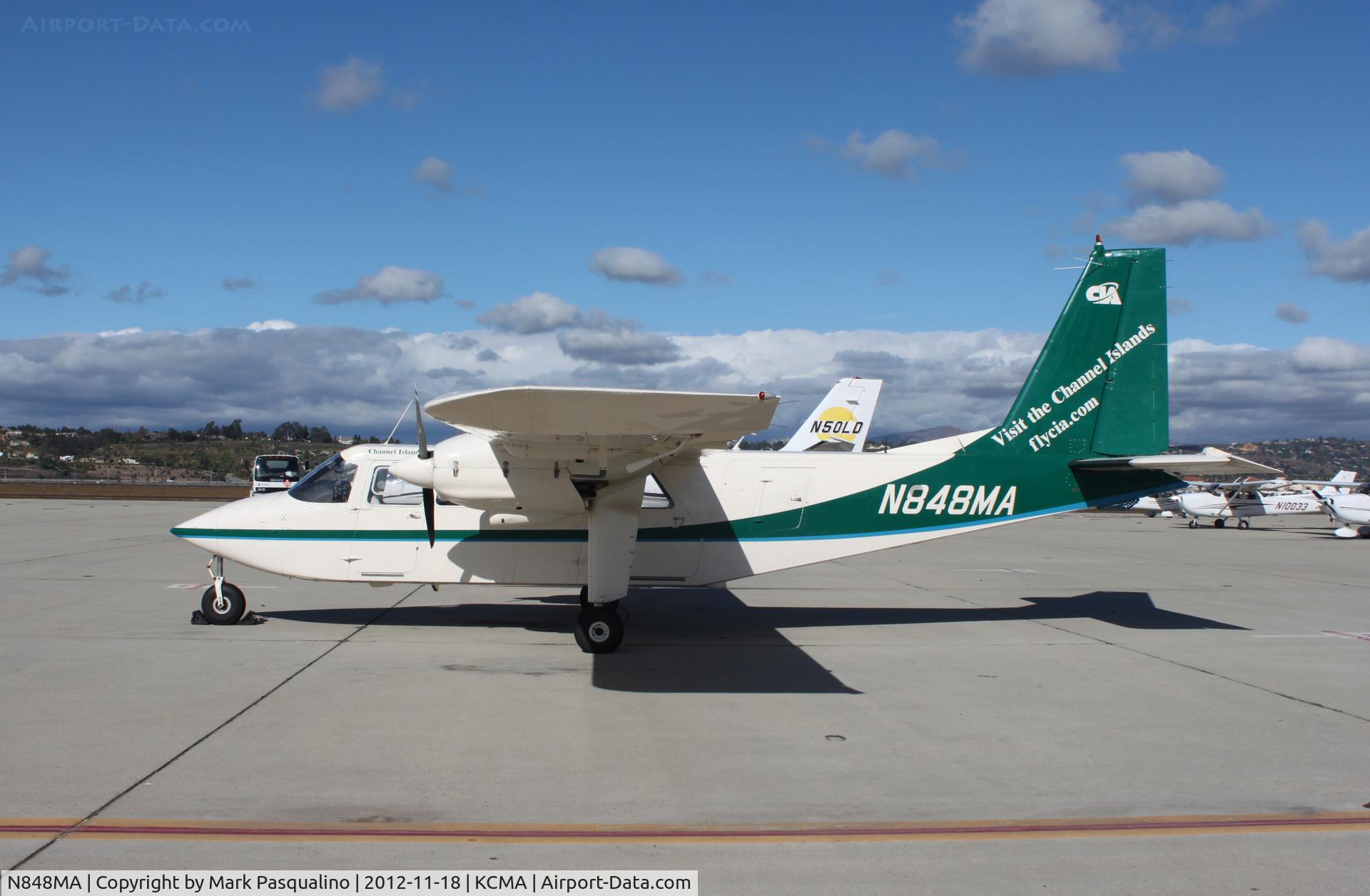 N848MA, 1989 Britten-Norman BN-2B Islander C/N 2210, Britten-Norman BN-2B