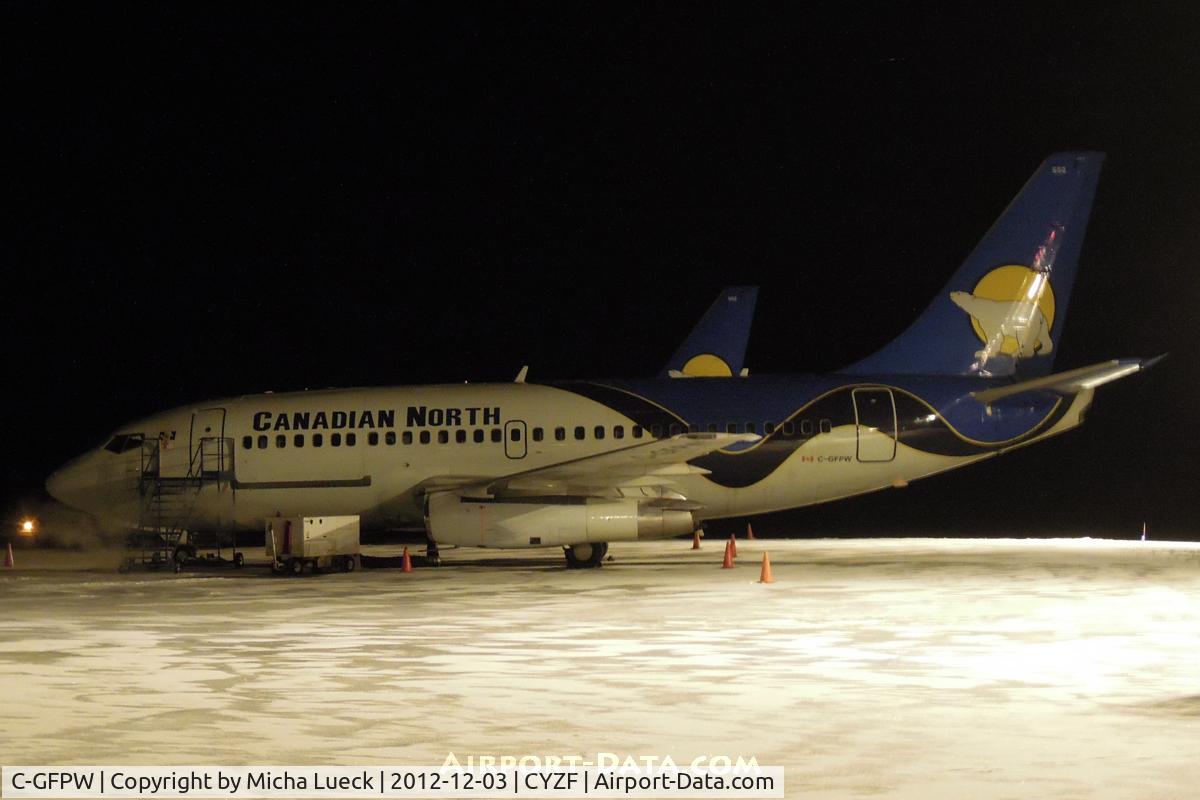 C-GFPW, 1976 Boeing 737-275C C/N 21294, 5:30am at Yellowknife