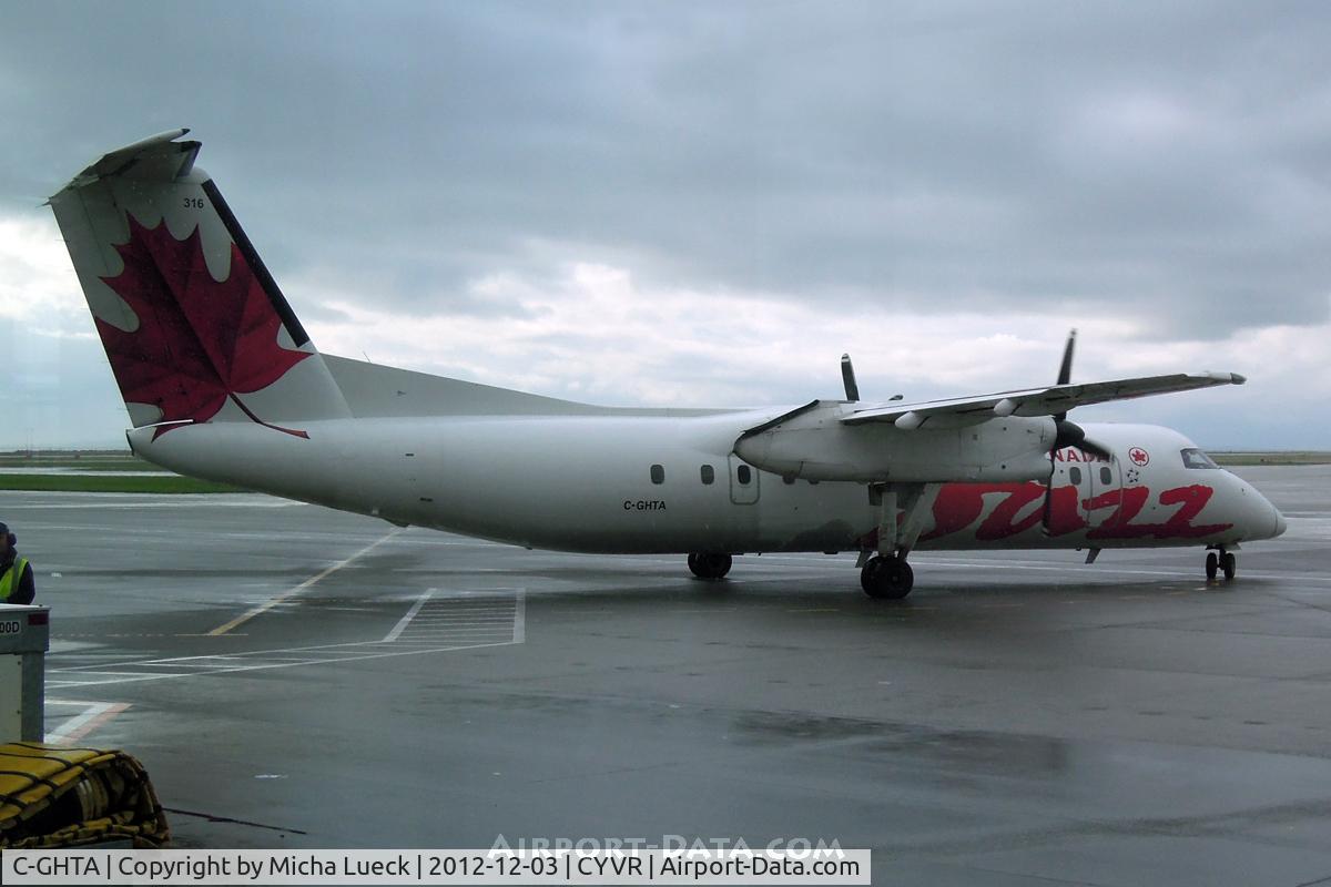 C-GHTA, 1989 De Havilland Canada DHC-8-301 Dash 8 C/N 198, At Vancouver