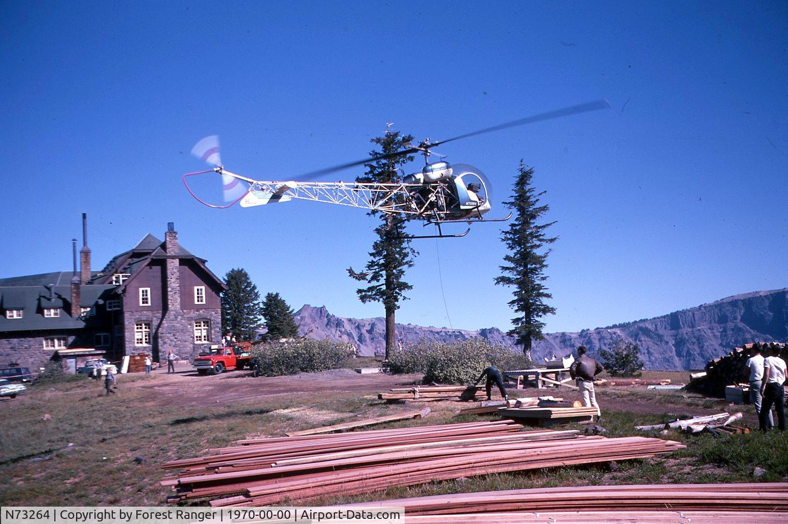 N73264, 1963 Bell 47G-2A-1 C/N 2859, Taken in the Diamond Lake, Oregon area