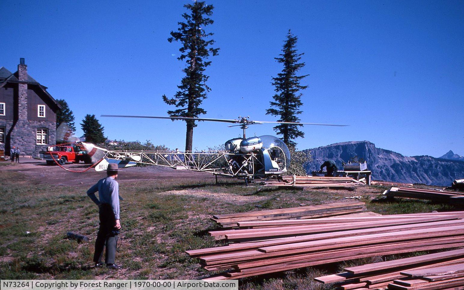 N73264, 1963 Bell 47G-2A-1 C/N 2859, Taken in the Diamond Lake, Oregon area