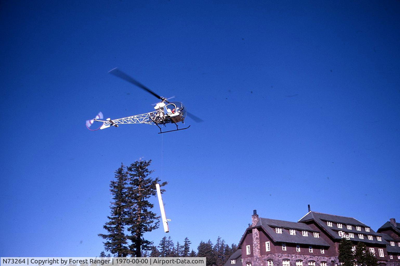 N73264, 1963 Bell 47G-2A-1 C/N 2859, Taken in the Diamond Lake, Oregon area
