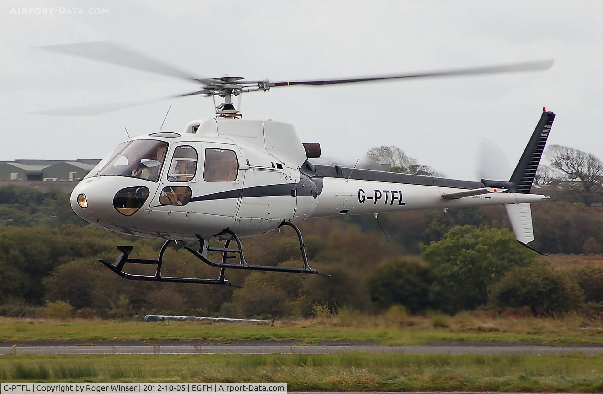 G-PTFL, 1993 Eurocopter AS-350BA Ecureuil C/N 2551, Visiting Ecureuil. Previously registered CS-HCP.