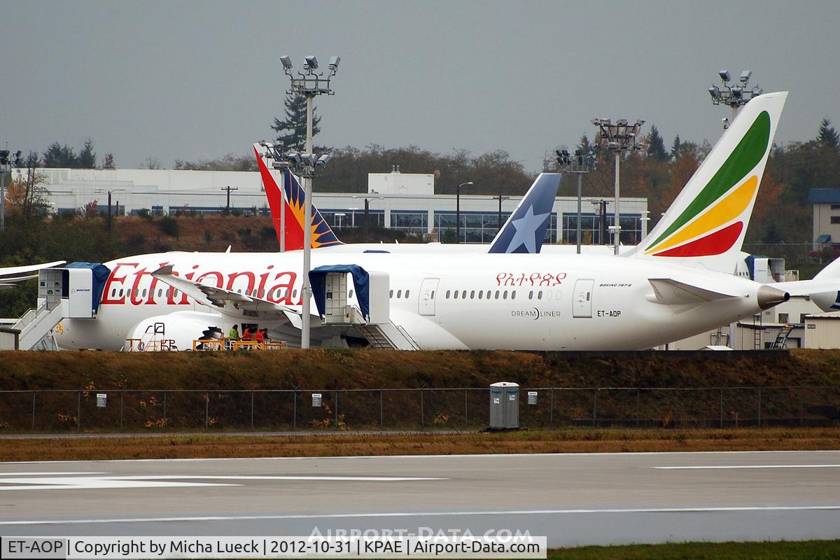 ET-AOP, 2012 Boeing 787-8 Dreamliner C/N 34744, At Everett