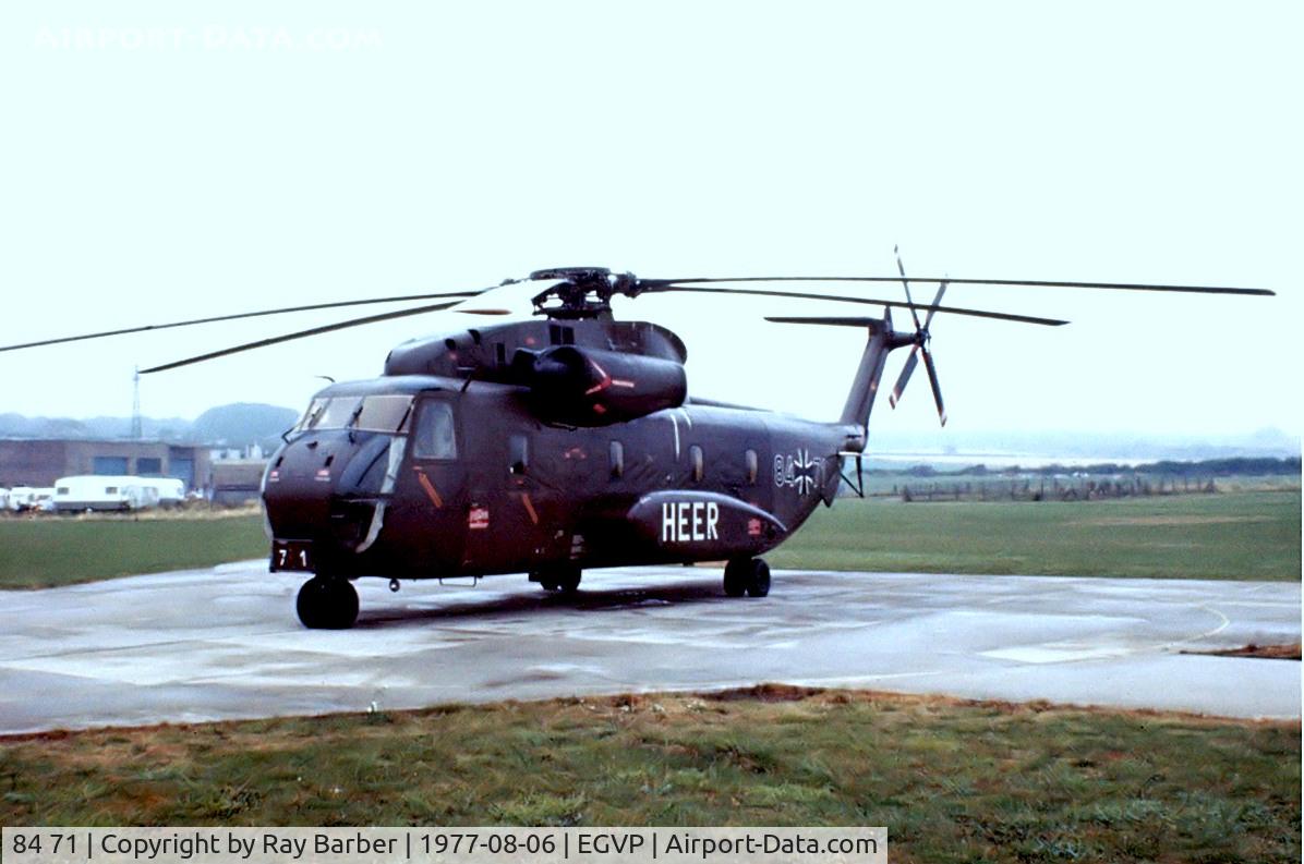 84 71, Sikorsky (VFW-Fokker) CH-53G C/N V65-069, Sikorsky CH-53G Stallion [V65-069] AAC Middle Wallop~G 06/08/1977.Image taken from a slide.
