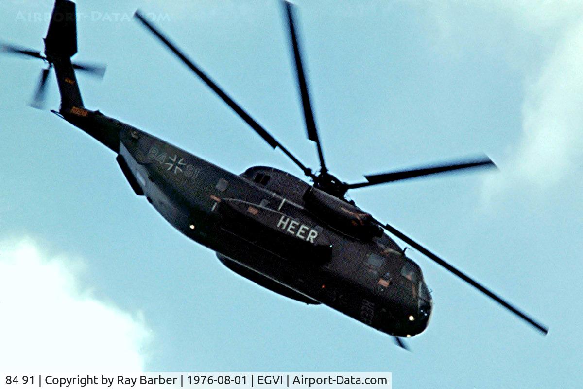 84 91, Sikorsky (VFW-Fokker) CH-53G C/N V65-089, Sikorsky CH-53GS Stallion [V65-089] RAF Greenham Common~G 01/08/1976. Image taken from a slide.