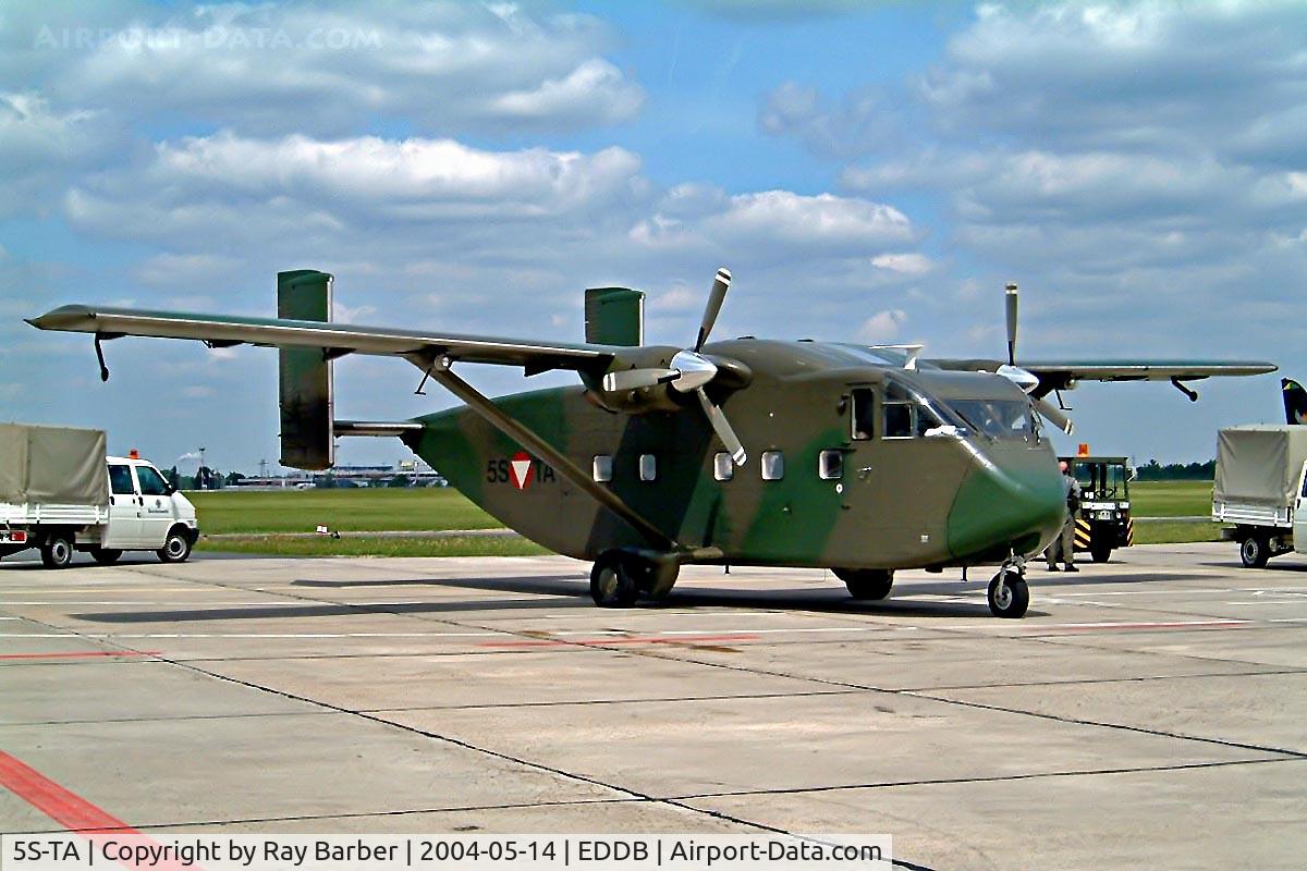 5S-TA, Short SC-7 Skyvan 3M-400 C/N SH.1855, Short SC-7-3M-400 Skyvan [SH1855] (Austrian Air Force) Schonefeld~D 14/05/2004