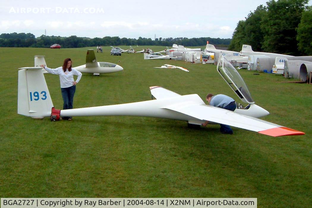 BGA2727, 1981 Schleicher ASW-19B C/N 19334, Schleicher ASW-19B [19334] Nympsfield~G 14/08/2004.