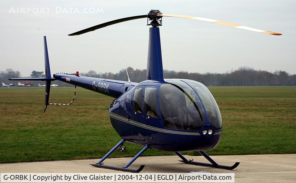 G-ORBK, 2003 Robinson R44 Raven II C/N 10213, Owned to, GTC (UK) Ltd in February 2004 and currently with, T2 Technology Ltd since April 2011.