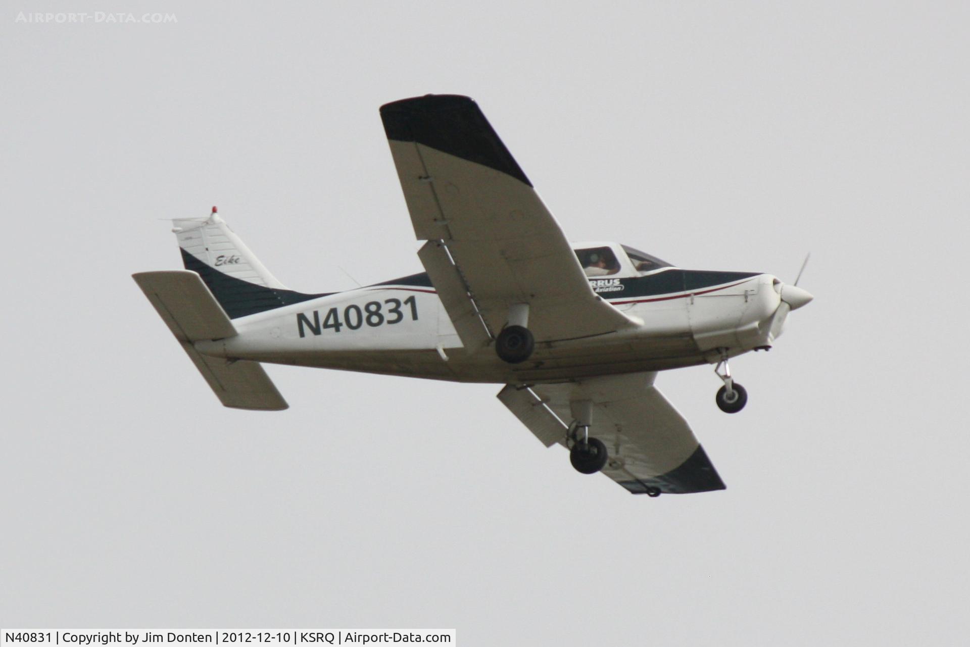 N40831, 1973 Piper PA-28-151 C/N 28-7415092, Piper Cherokee (N40831) arrives at Sarasota-Bradenton International Airport