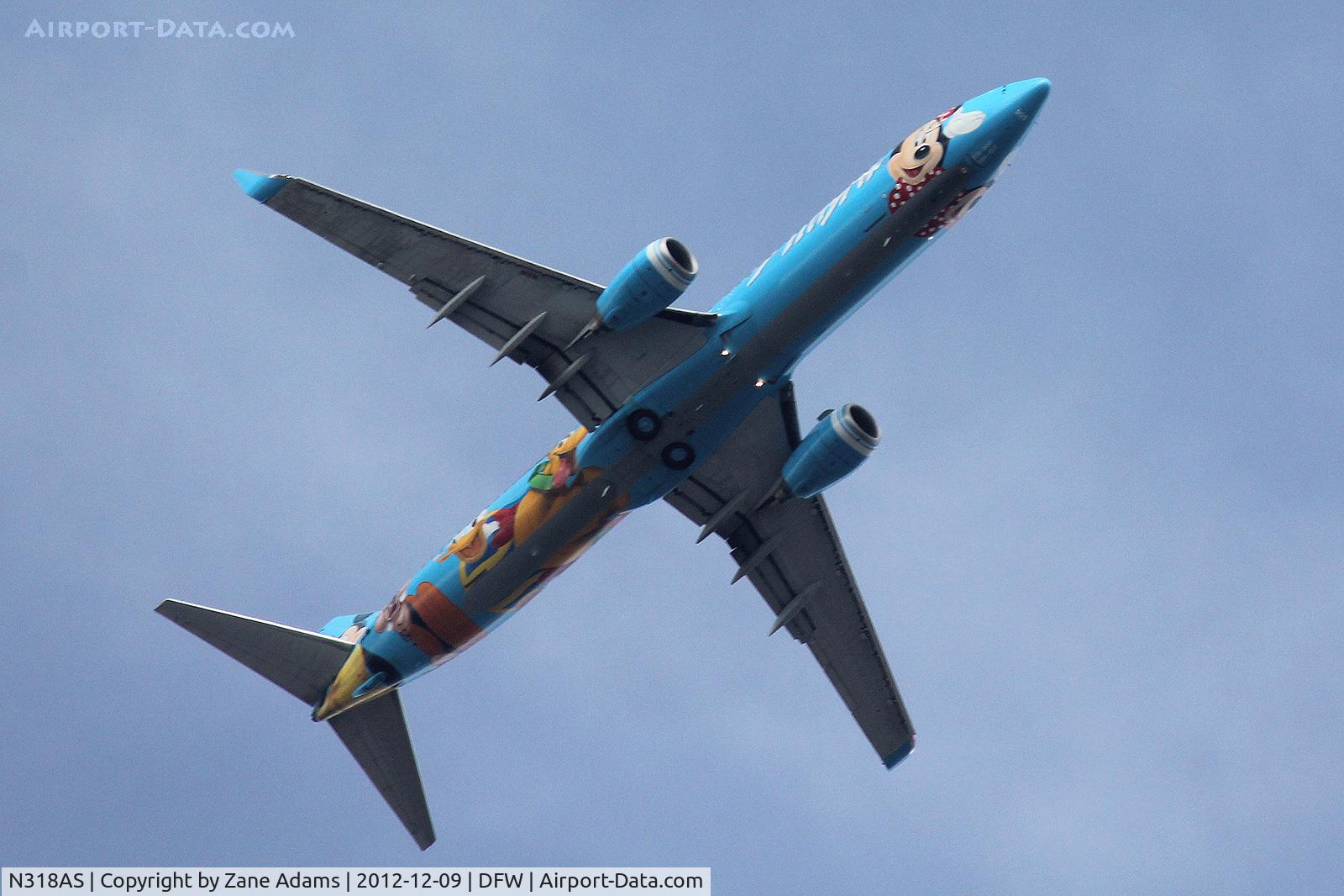 N318AS, 2003 Boeing 737-990 C/N 30018, Photographed from my back yard - Frontier Airlines on approach to DFW Airport