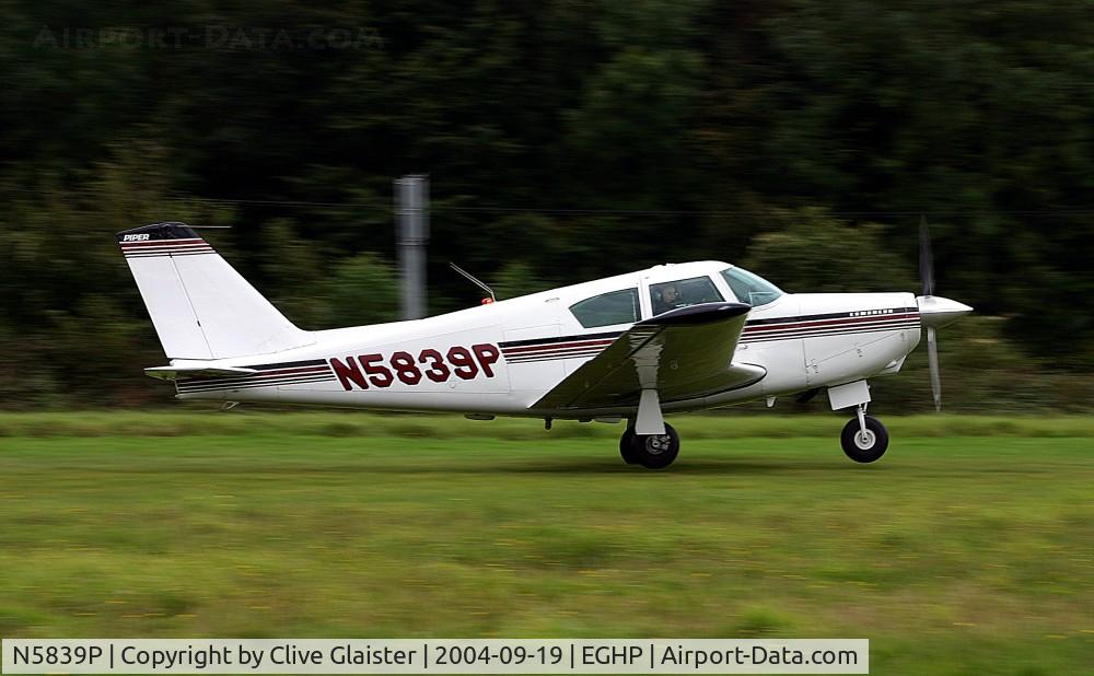 N5839P, Piper PA-24 Comanche C/N 24-920, Blackbushe based.