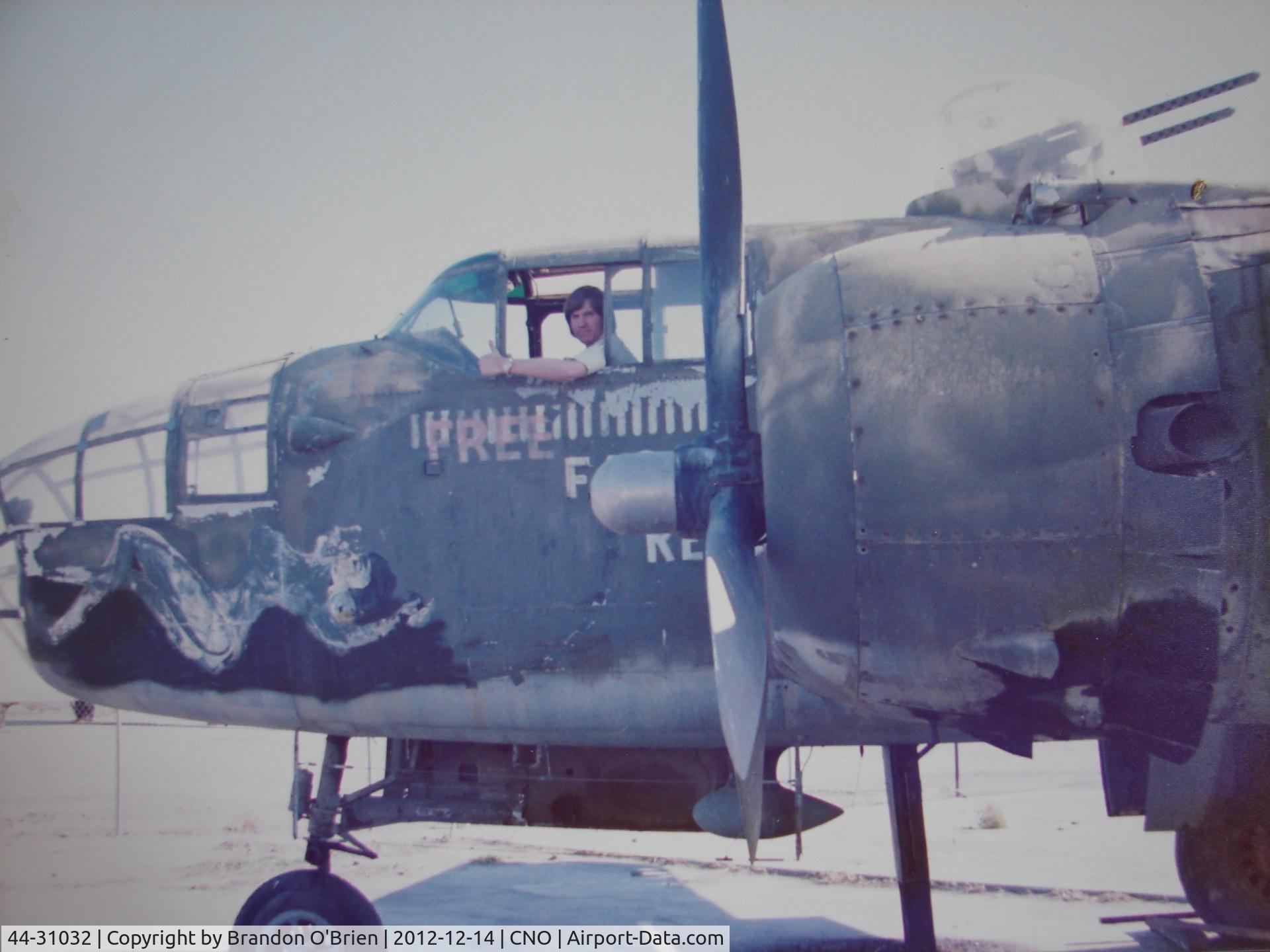 44-31032, 1944 North American B-25J Mitchell Mitchell C/N 108-35357, Bob Edstedt in Free, Fast & Ready, approx. 1976.
