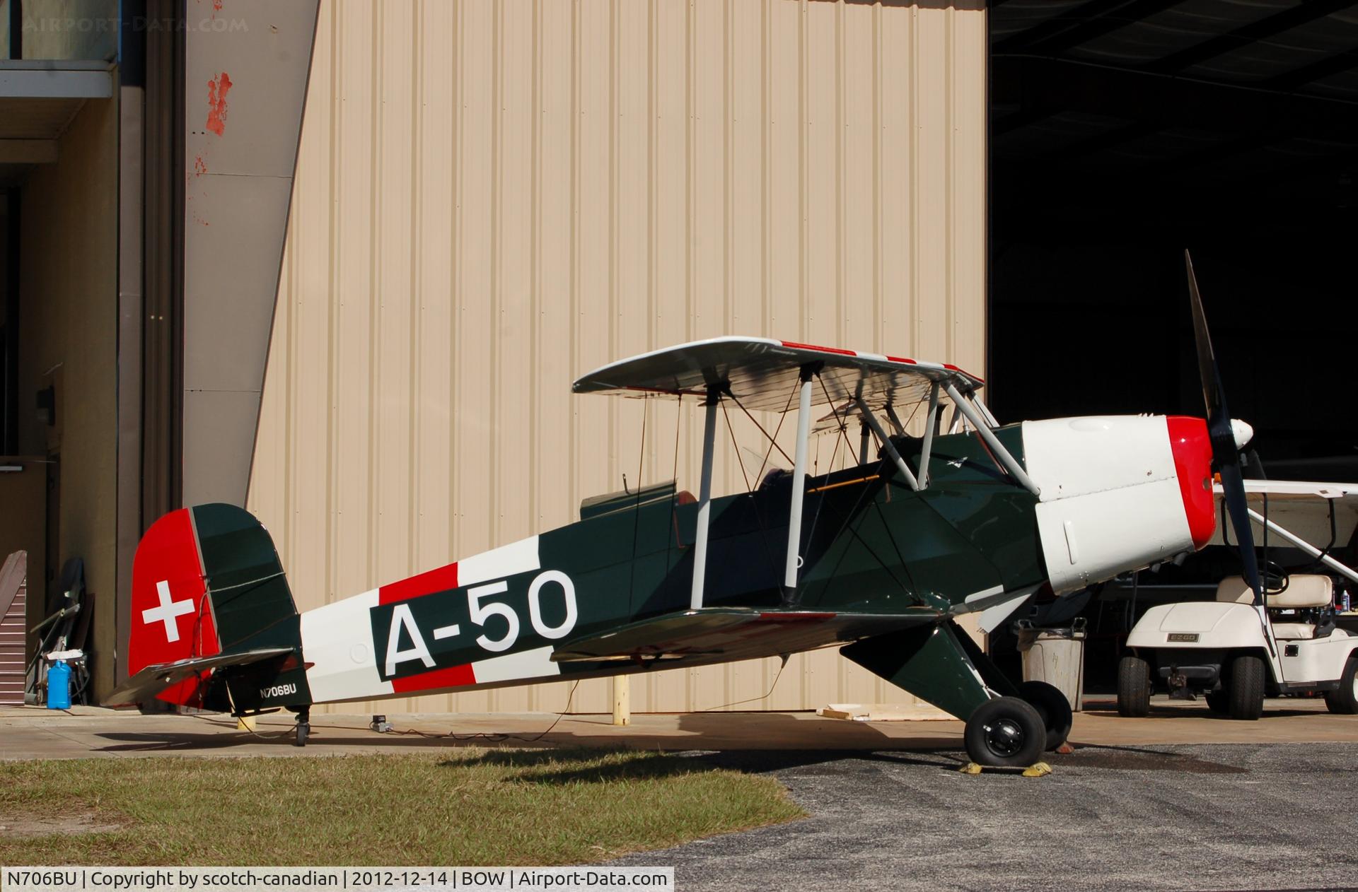 N706BU, 2002 Bucker Bu-131 Jungmann Replica C/N PFA 242-13771, 2002 Toulson Eb REPLICA JUNGMANN, N706BU, at Bartow Municipal Airport, Bartow, FL 