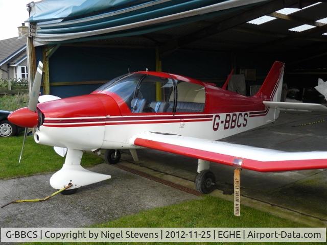 G-BBCS, 1973 Robin DR-400-140B Major C/N 851, At home base EGHE
