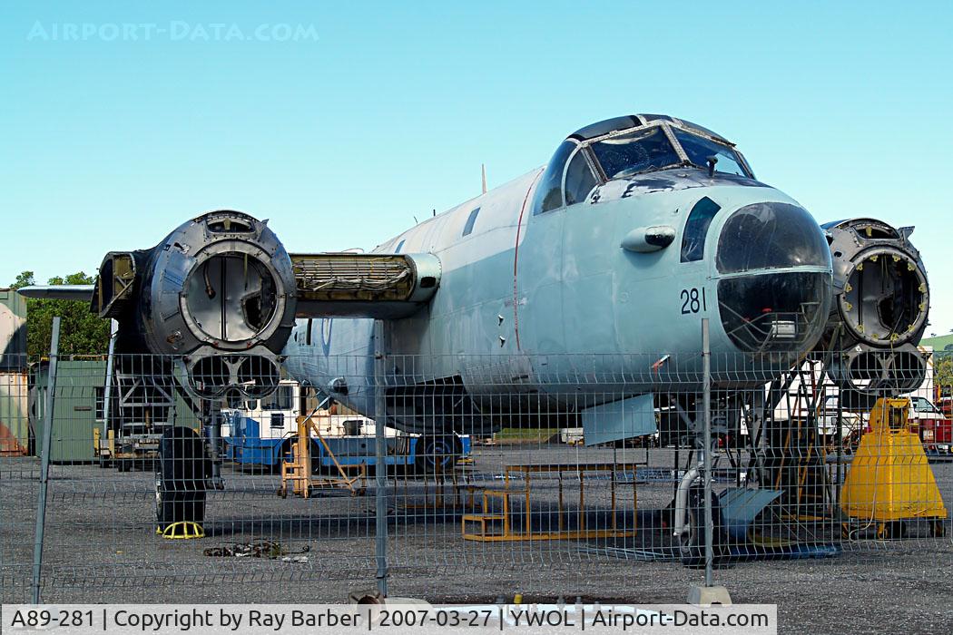 A89-281, Lockheed SP-2H Neptune C/N 726-7281, Lockheed SP-2H Neptune [726-7281] Wollongong-Illawarra Regional~VH 27/03/2007. Seen here undergoing rebuild.
