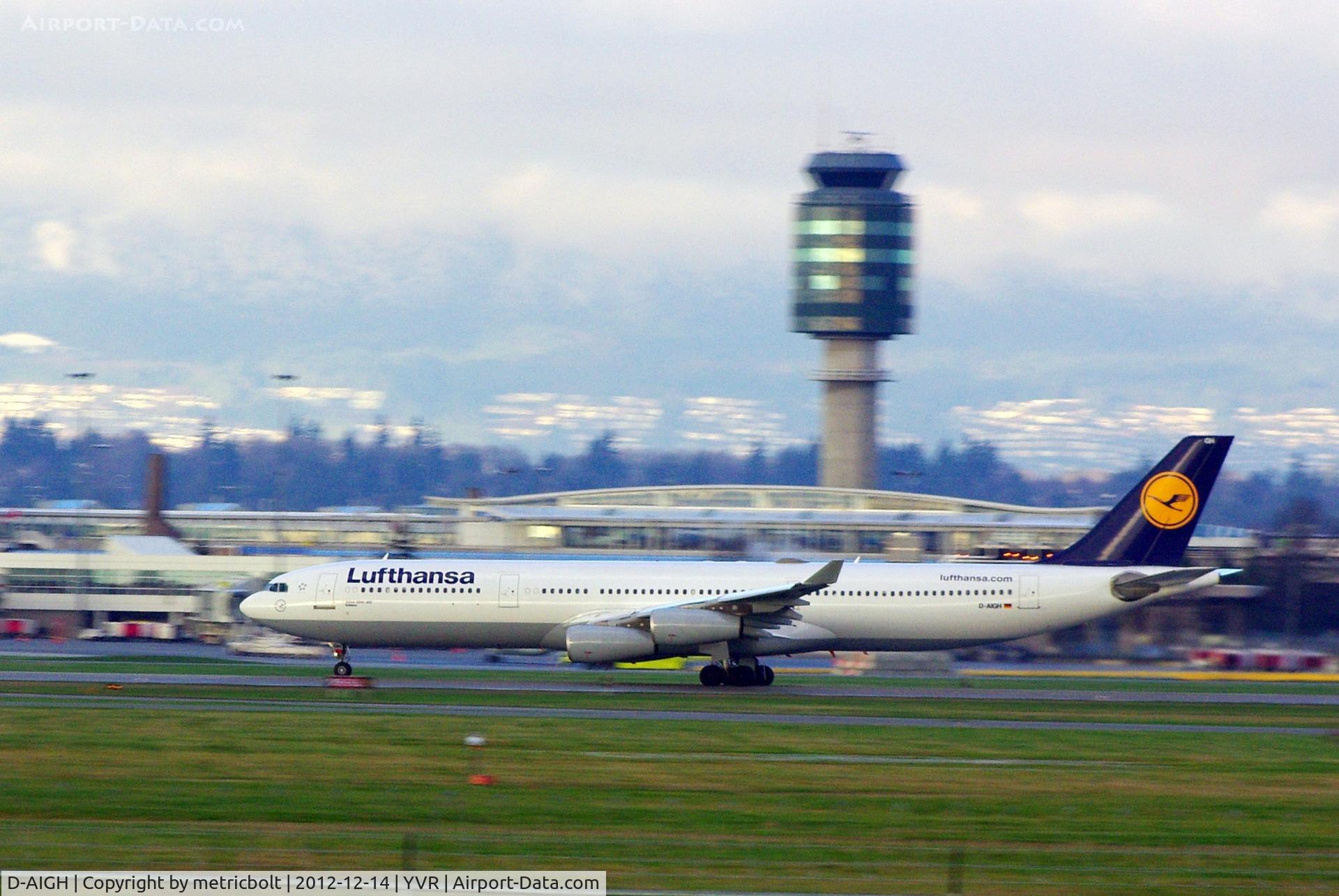 D-AIGH, 1994 Airbus A340-311 C/N 052, Departure to Frankfurt