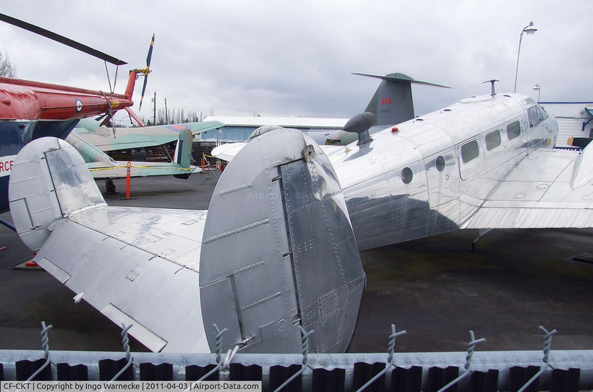 CF-CKT, 1952 Beech Expeditor 3NM C/N CA-190, Beechcraft 18 Expeditor 3NMT at the Canadian Museum of Flight, Langley BC