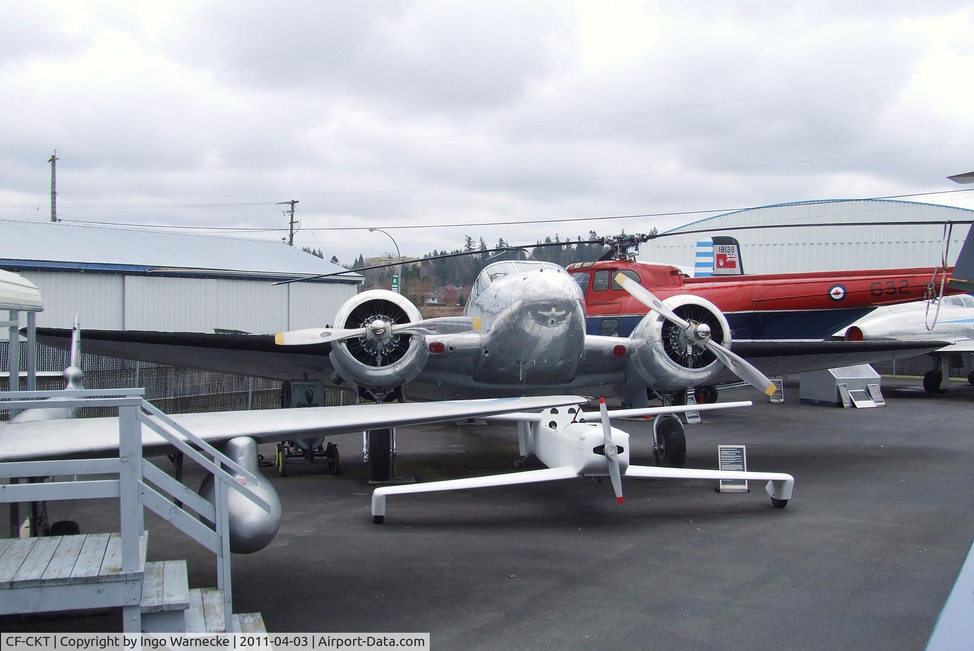 CF-CKT, 1952 Beech Expeditor 3NM C/N CA-190, Beechcraft 18 Expeditor 3NMT at the Canadian Museum of Flight, Langley BC
