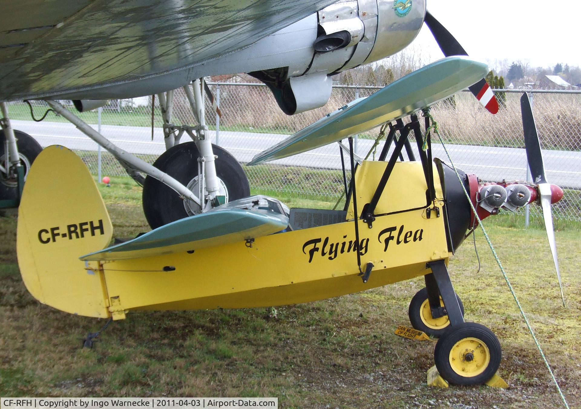 CF-RFH, 1962 Mignet HM.290 Pou-du-Ciel C/N JDS 1, Mignet (J. Sayle) HM.290 Pou-du-Ciel / Flying Flea at the Canadian Museum of Flight, Langley BC