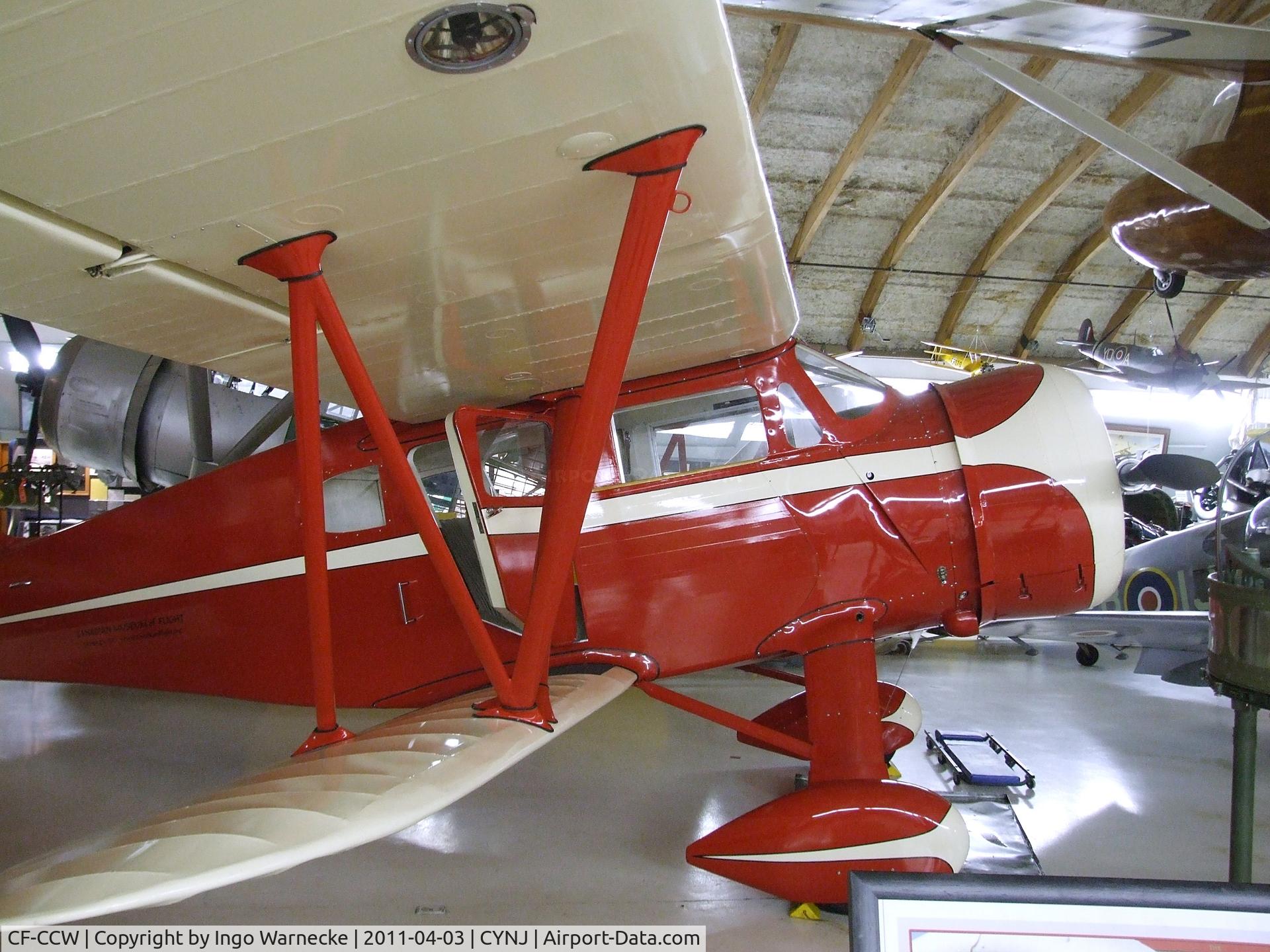 CF-CCW, 1937 Waco AQC-6 C/N 4646, Waco AQC-6 at the Canadian Museum of Flight, Langley BC