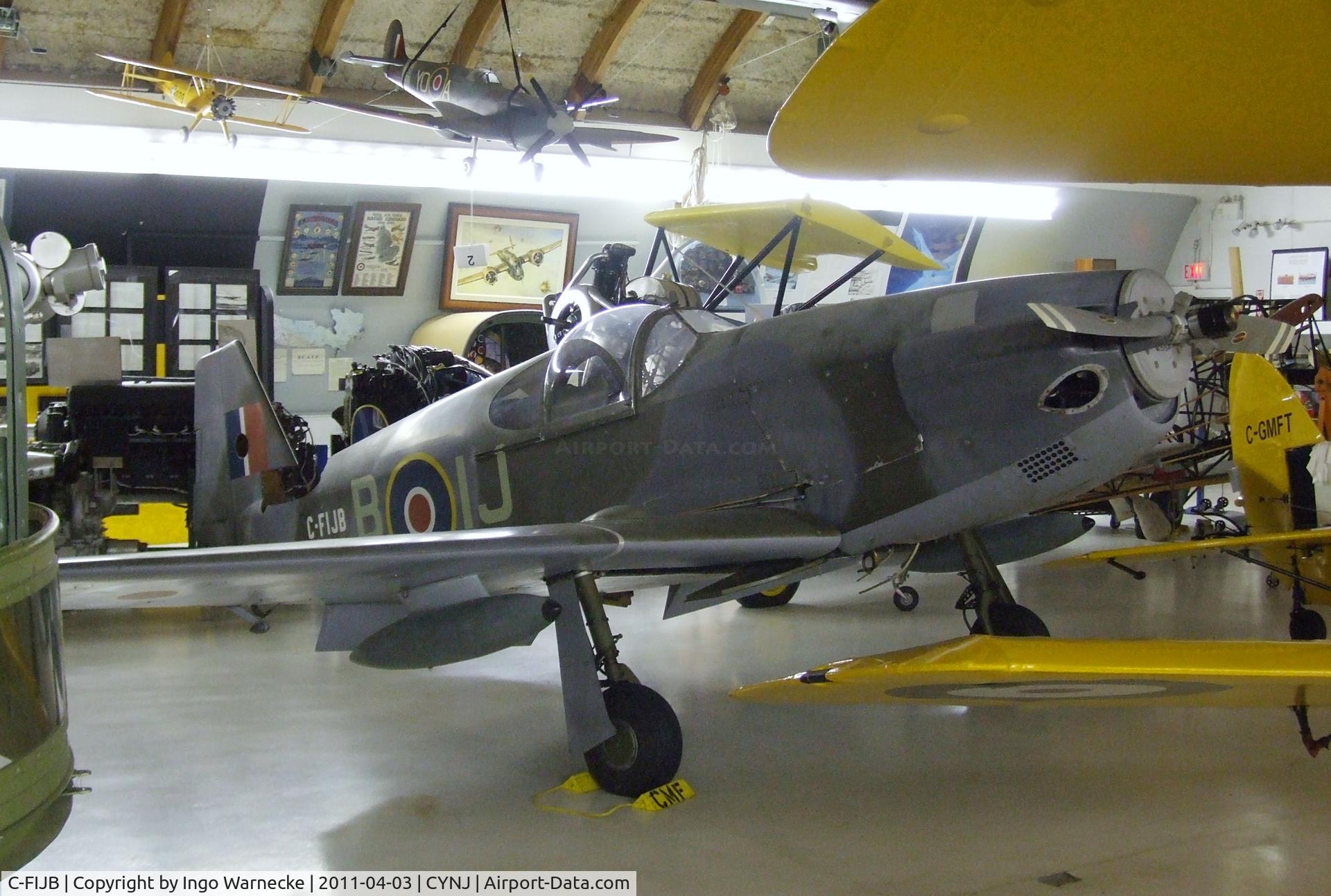 C-FIJB, 1981 Jurca MJ-77G Gnatsum (3/4 Scale NA P-51D Mustang) C/N 34, Marcel Jurca (I.J. Baptiste) MJ-7-G P-51B Mustang 2/3-Scale replica at the Canadian Museum of Flight, Langley BC