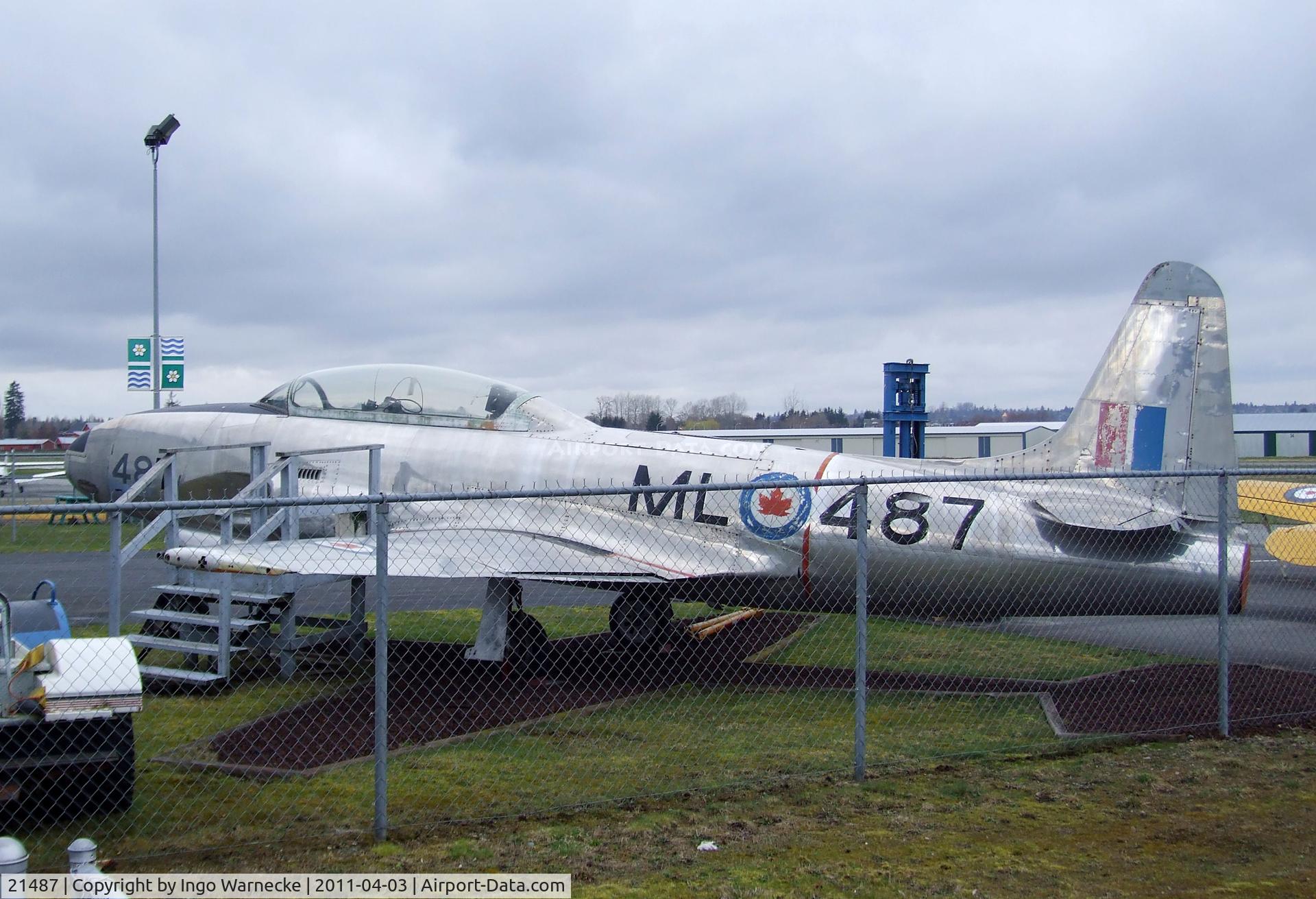 21487, Canadair T-33AN Silver Star 3 C/N T33-487, Lockheed (Canadair) T-33AN Silver Star 3 at the Canadian Museum of Flight, Langley BC