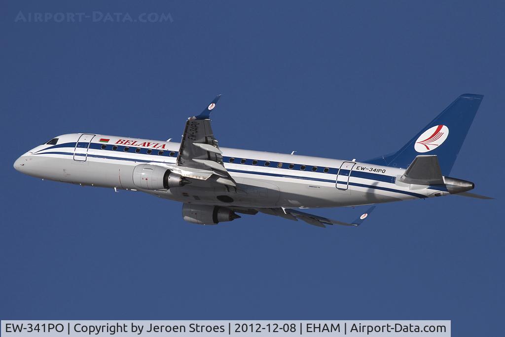 EW-341PO, 2012 Embraer 175LR (ERJ-170-200LR) C/N 17000352, winter in Holland