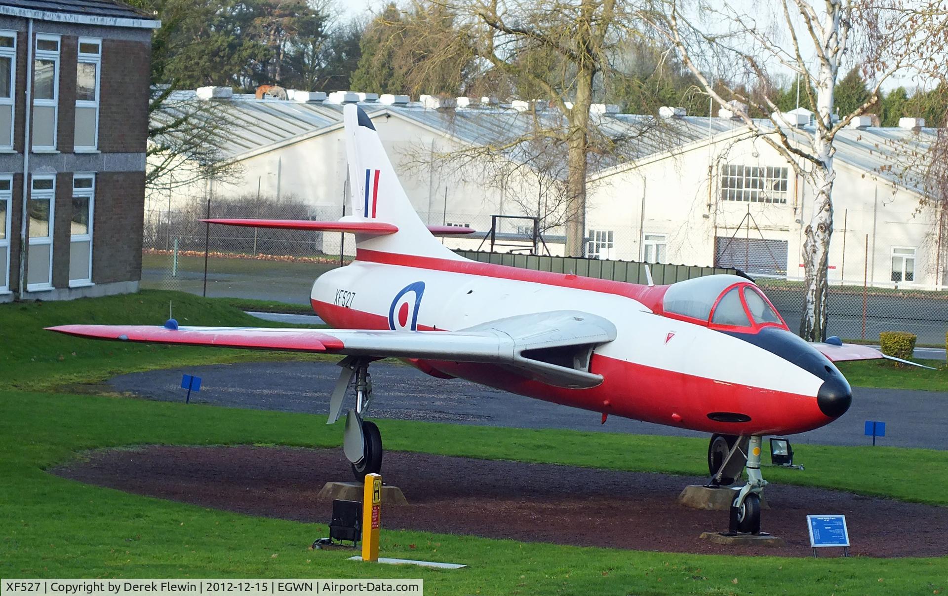 XF527, 1956 Hawker Hunter F.6 C/N S4/U/3373, Gate Guard at RAF Halton Bucks since 26 June 1986.