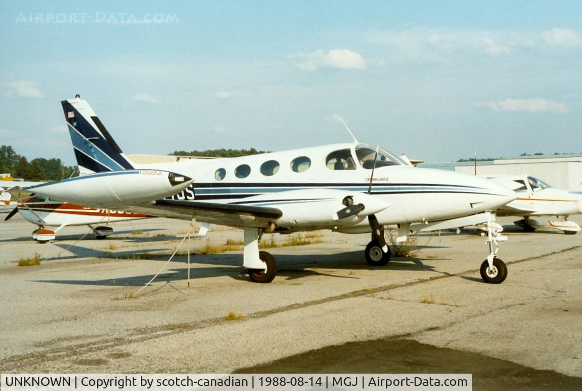 UNKNOWN, Miscellaneous Various C/N unknown, Cessna 340 II at Orange County Airport, Montgomery, NY