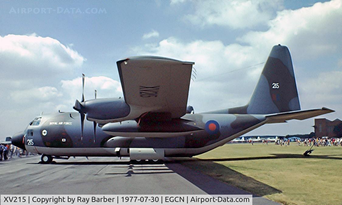 XV215, 1967 Lockheed C-130K Hercules C.1 C/N 382-4242, Lockheed C-130K Hercules C1 [4242] (RAF) RAF Finningley~G 30/07/1977. Image taken from a slide.