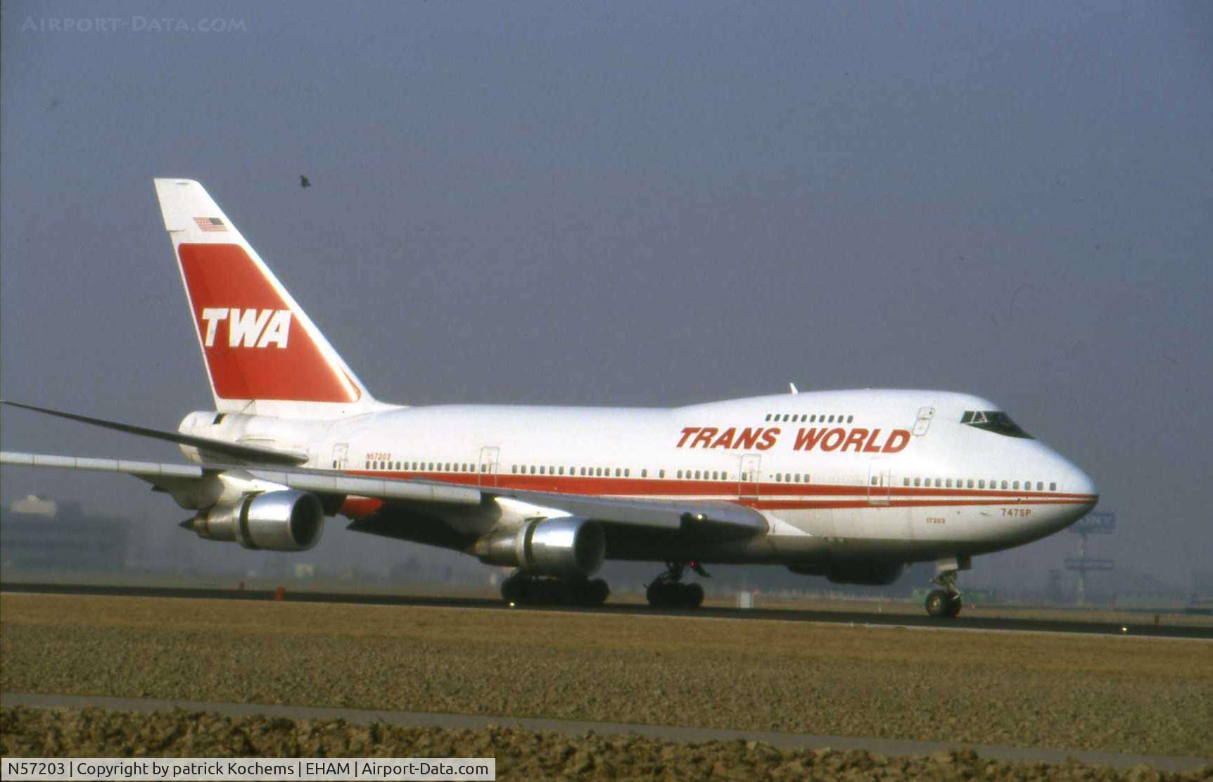 N57203, 1980 Boeing 747SP-31 C/N 21963, Landing runway Amsterdam Schiphol Airport