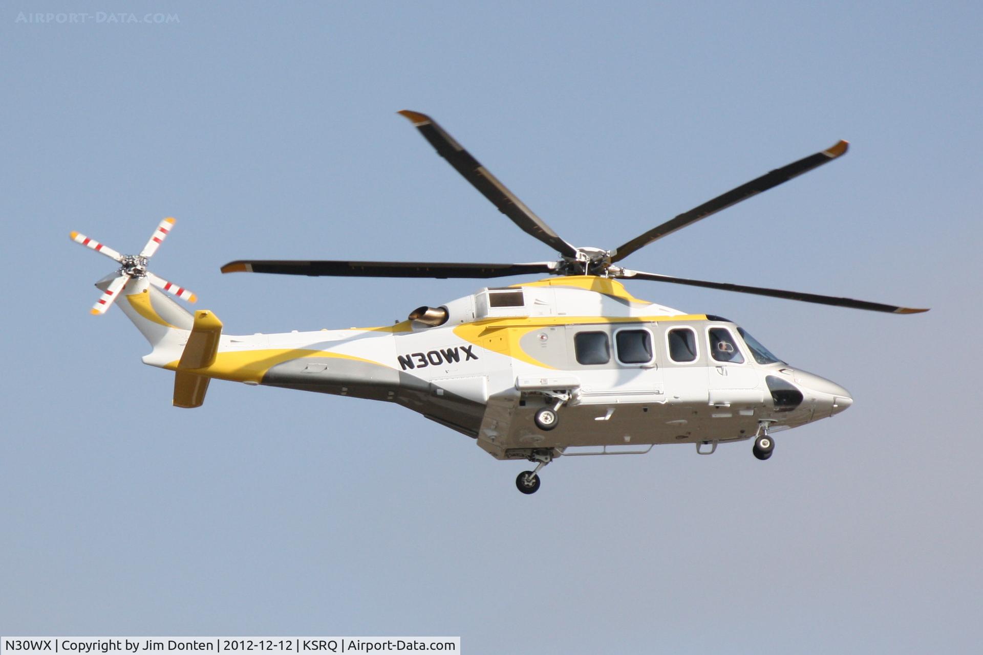 N30WX, AgustaWestland AW-139 C/N 41223, Agusta AW-139 (N30WX) arrives at Sarasota-Bradenton International Airport