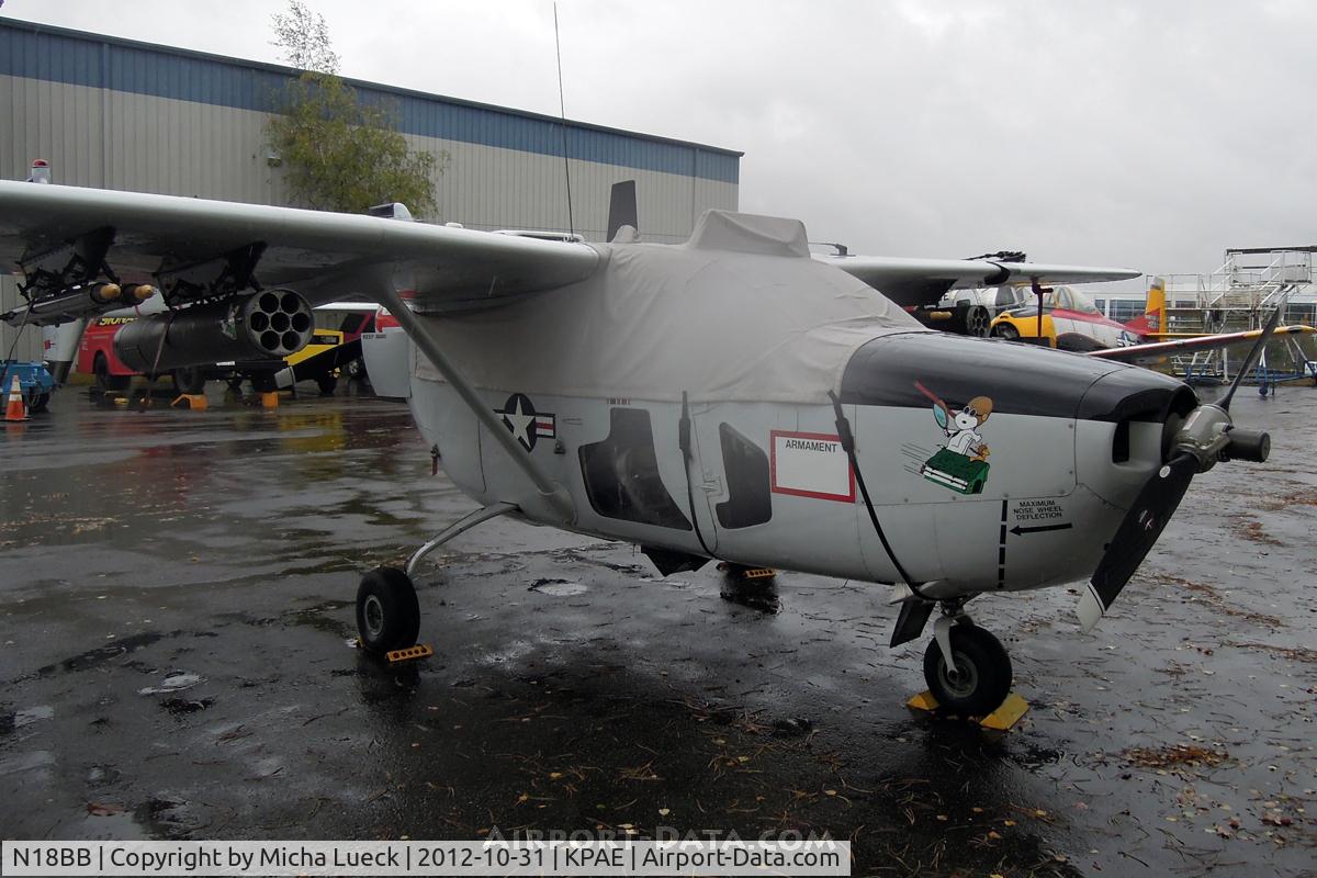 N18BB, 1967 Cessna M337B (O-2A) Super Skymaster C/N 337M-0069 (67-21363), At the Museum of Flight Restoration Center, Everett