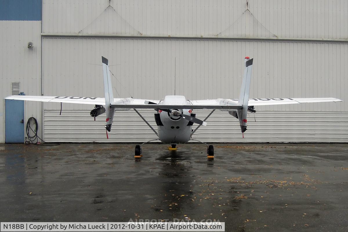 N18BB, 1967 Cessna M337B (O-2A) Super Skymaster C/N 337M-0069 (67-21363), At the Museum of Flight Restoration Center, Everett