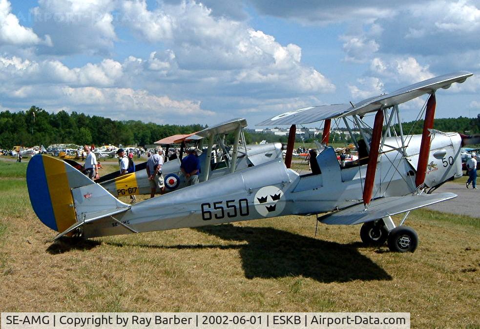 SE-AMG, 1940 De Havilland DH-82A Tiger Moth II C/N 84589, De Havilland DH.82A Tiger Moth [84589] Barkarby~SE 01/06/2002.