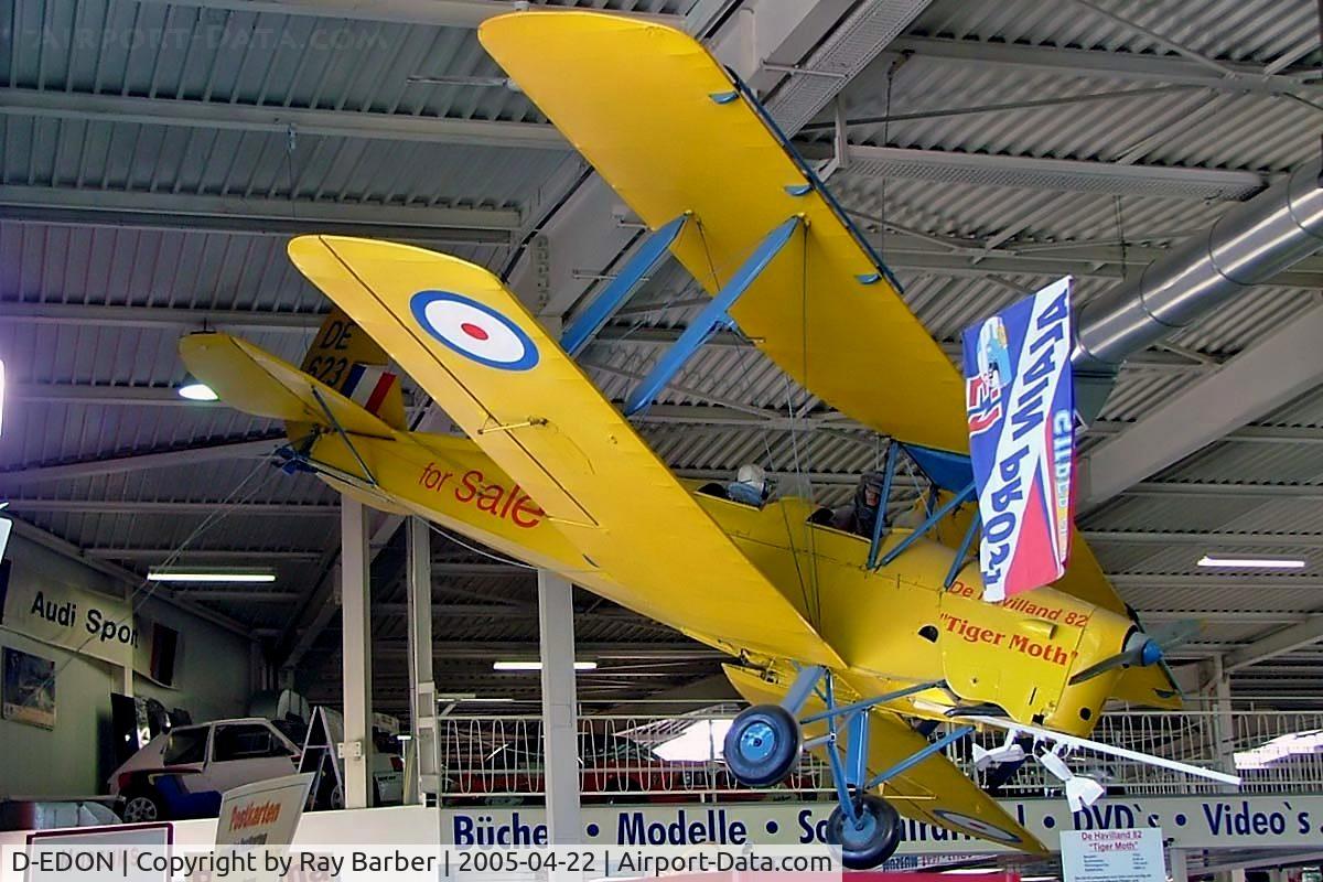 D-EDON, De Havilland DH-82A Tiger Moth II C/N 82043, De Havilland DH.82A Tiger Moth [82043] Sinsheim~D 22/04/2005