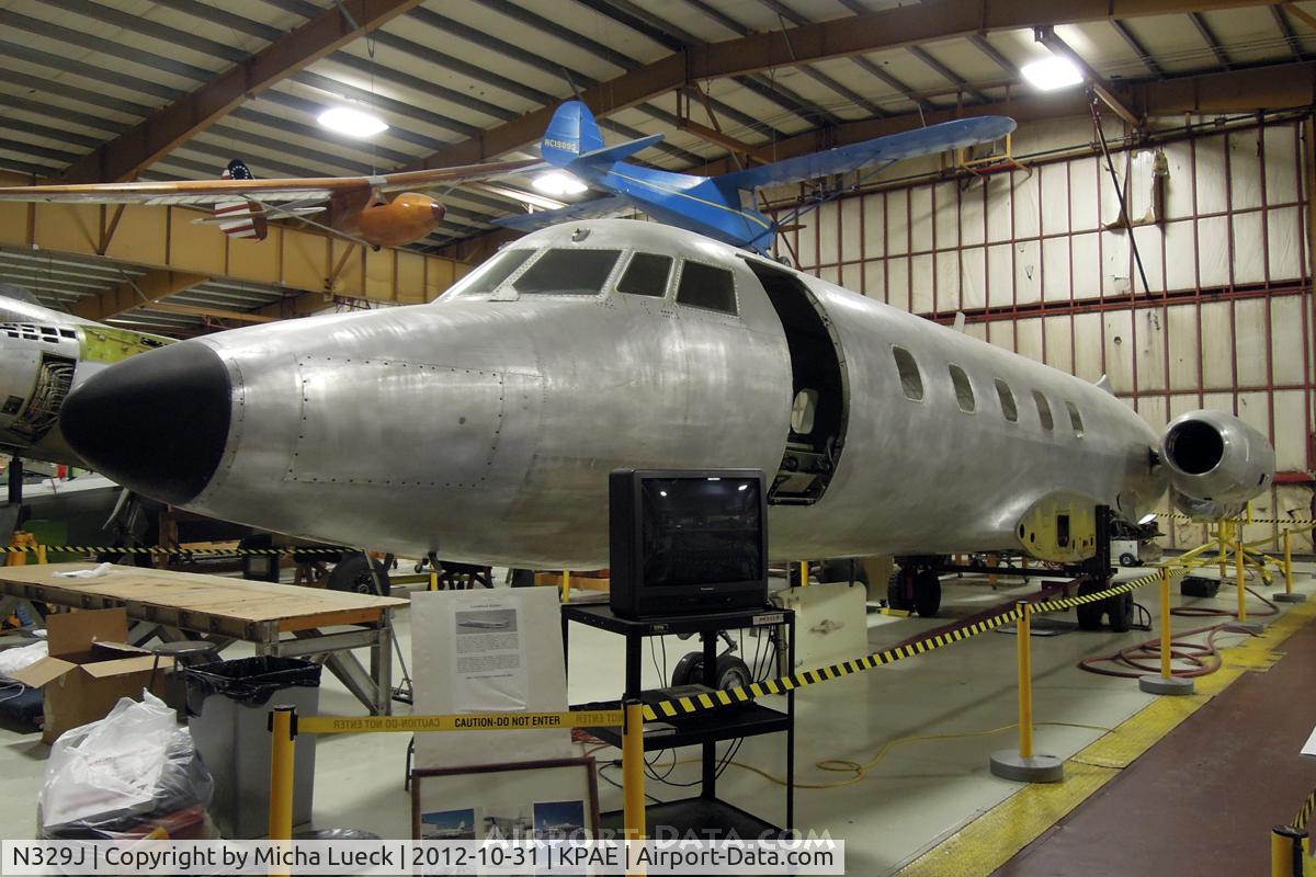 N329J, 1957 Lockheed L-1329 Jetstar C/N 1001, At the Museum of Flight Restoration Center, Everett