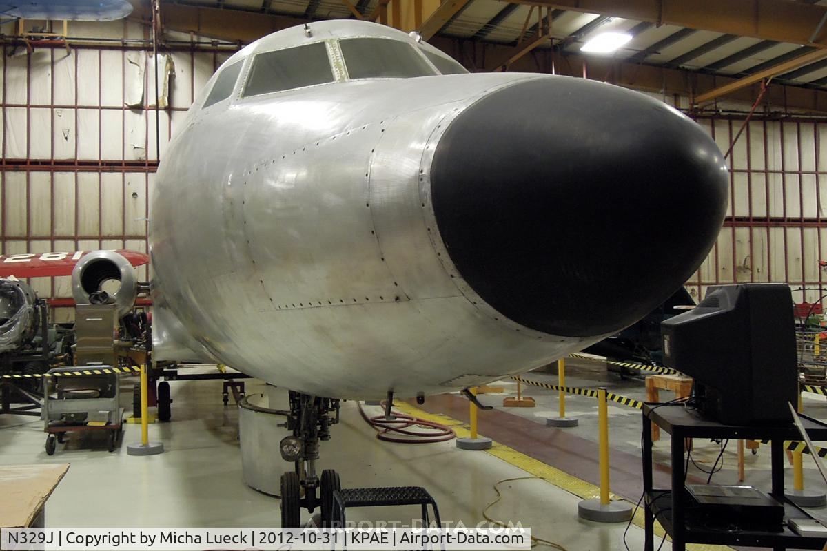 N329J, 1957 Lockheed L-1329 Jetstar C/N 1001, At the Museum of Flight Restoration Center, Everett