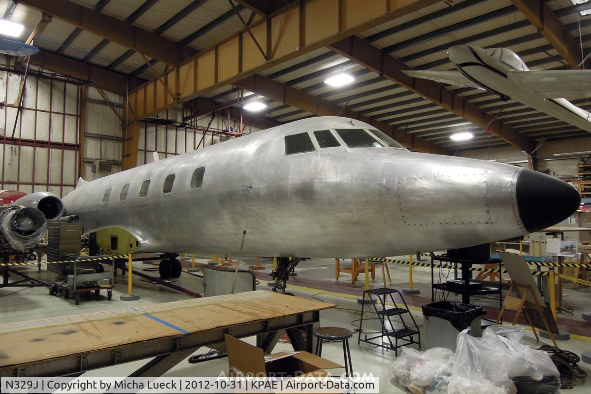 N329J, 1957 Lockheed L-1329 Jetstar C/N 1001, At the Museum of Flight Restoration Center, Everett